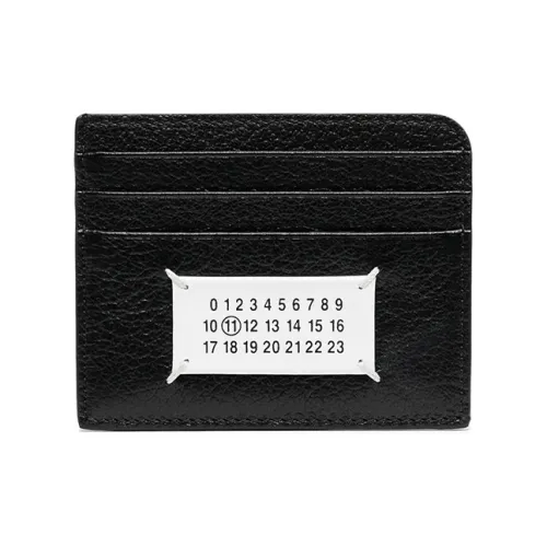 Maison Margiela Рельефная Телячья Кожа Держатель для Карт Унисекс Черный