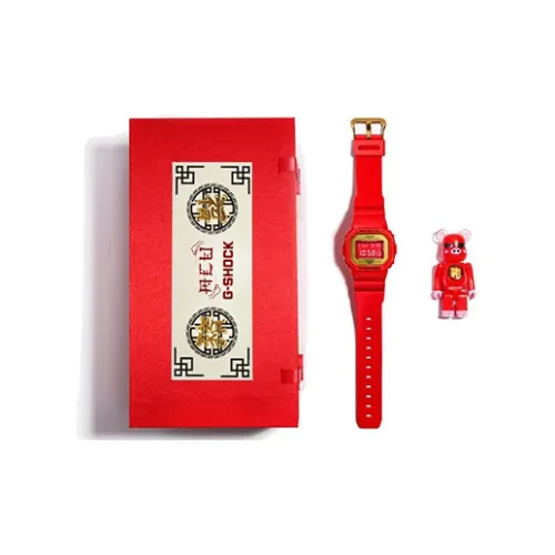 CASIO Кварцевый механизм Мужские часы серии SQUAD 48,9mm*42,8mm Красный