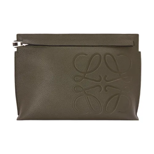 LOEWE Клатч из коровьей кожи стандартный мужской яшма