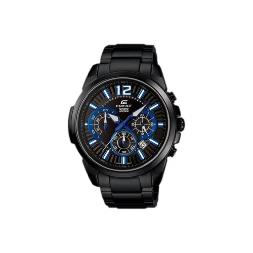 CASIO Edifice Collection Кварцевый механизм нержавеющая сталь ремешок часы для мужчин черный циферблат EFR 535BK 1A2