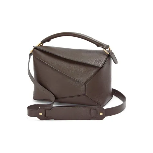 LOEWE Козья кожа Геометрическая Сумка через плечо Сумка через плечо Сумка среднего размера Женская Тауповая