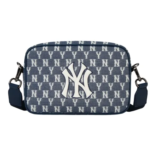 MLB MONOGRAM Коллекция Полиэстер Сумка через плечо Сумка Средняя Унисекс Джинсовый синий