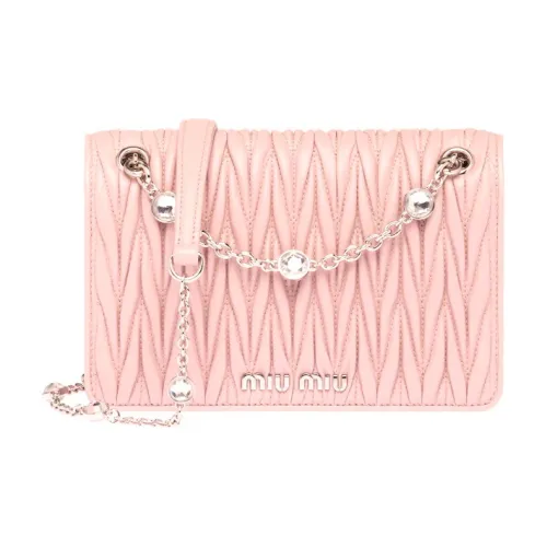 MIU MIU Овчина Сумка Сумка через плечо Женская Яичный Белый Каменный Цвет