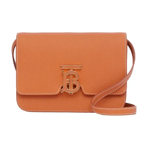 Burberry Коровья кожа Одно плечо Ручная Сумка через плечо Женская Теплая Коричневый Оранжевый
