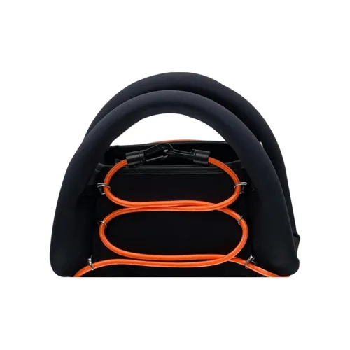 PabePabe Корова Кожа Резина BOAT Сумка Сумка Стандартная Женская Черный Оранжевый Черный Зеленый