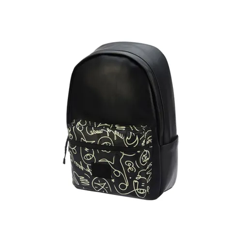 Подкладка Artist dft Коллаборация Wade Collection Ткань Рюкзак Стандартный Унисекс Черный
