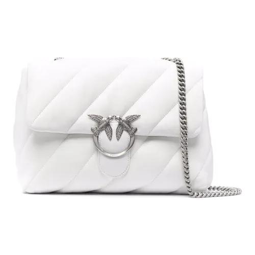 PINKO Love Icon Кожа Сумка через плечо Экстра Маленькая Женская Белая