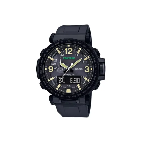CASIO PRO TREK Collection PRG Кварцевый механизм Силиконовый ремешок Часы Мужские Черный циферблат
