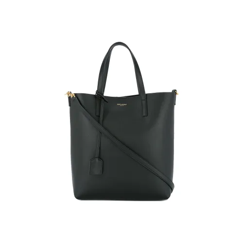 SAINT LAURENT Мягкая кожа Тоут Сумка Сумка для покупок Сумка через плечо Сумка Женская Черная