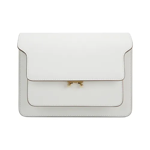 MARNI Основная часть Коровья кожа Сумка на плечо Женская Белая