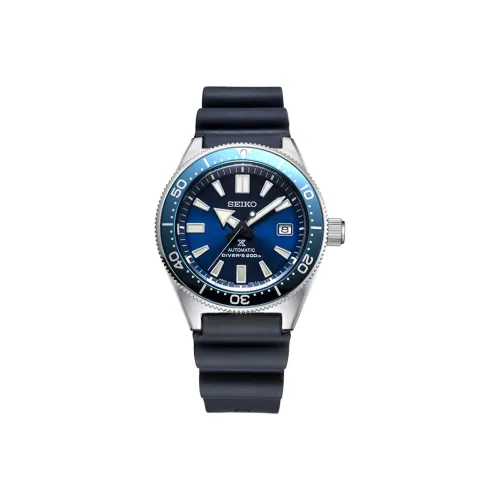 SEIKO Механический механизм Смола Ремешок Часы Мужские Синий циферблат SPB053J1