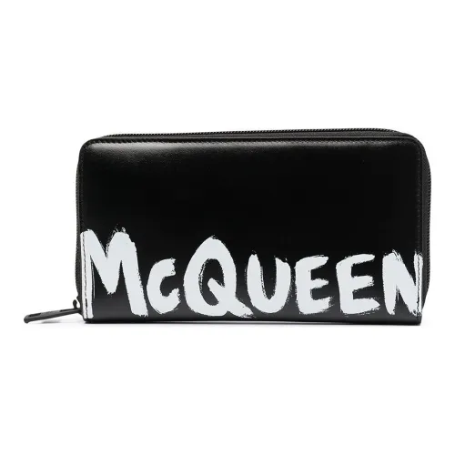 Alexander McQueen Кошелек из коровьей кожи Мужской Черный