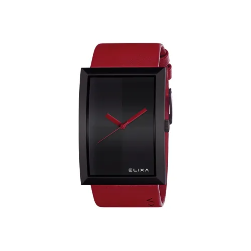 Elixa Кварцевый механизм Женские часы 47*34 мм Черный циферблат E071 L247