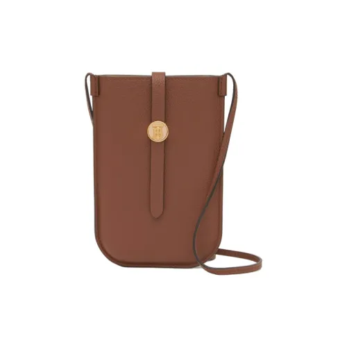Чехол для телефона Burberry GRAIN LEATHER сумка через плечо унисекс коричневый