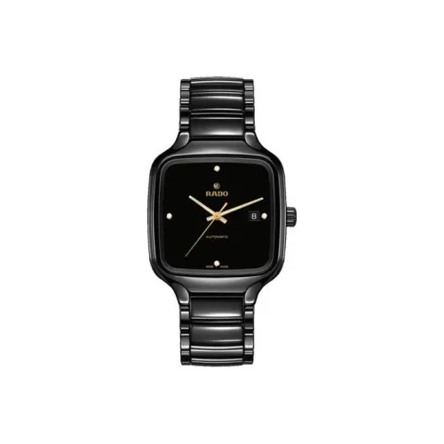 RADO Автоматический Механический Механизм Мужские Часы из Коллекции Realme 38 мм Черные