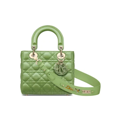 DIOR Lady Dior My ABCDior Овчина Сумка Сумка через плечо Маленькая Сумка через плечо Женская Зеленая