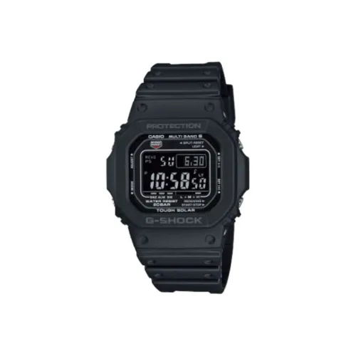 CASIO DIGITAL Collection Блок Солнечный Кварцевый механизм Смольный ремешок Часы Мужские Черный циферблат