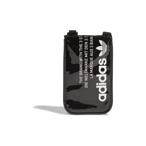 Adidas Originals Artificial Leather Crossbody Bag Standard Unisex Black Adidas Originals Искусственная кожа Сумка через плечо Стандартная Унисекс Черная