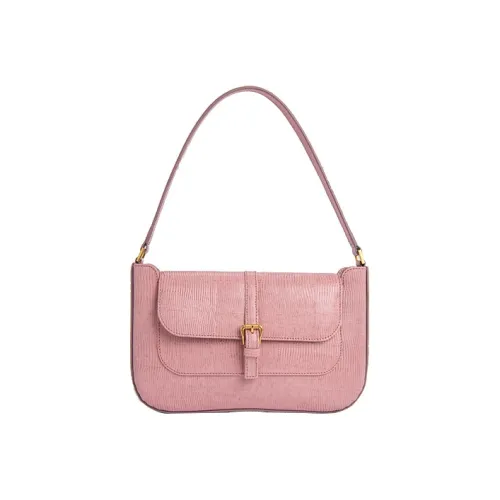 By Far Miranda Корова Кожа Плечевая Сумка Средняя Женская Розовая