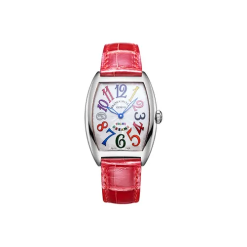 Franck Muller COLOR DREAMS Кварцевый механизм Женские часы 32,5*28,5 мм Белый циферблат Корпус из нержавеющей стали