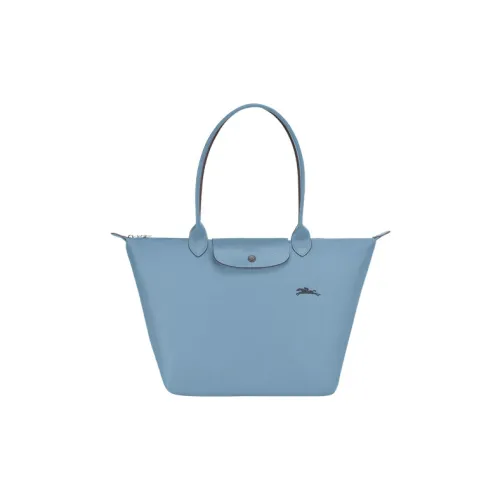 LONGCHAMP Le Pliage Сумка через плечо из коровьей кожи средний размер женская синяя