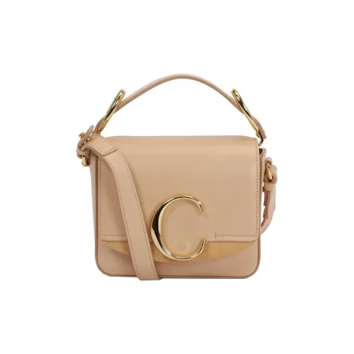 Chloe Телячья кожа Сумка через плечо Сумка Мини Женская Розовая Абрикосовая