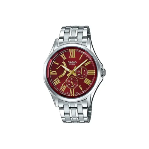 CASIO Standard Series Кварцевый механизм Часы Мужские Красный Циферблат MTP E311DY 4AVDF