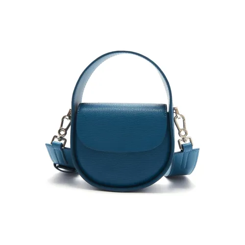 JESSIE JANE Коровья кожа Седло Сумка Рюкзак Сумка Сумка через плечо Маленький Унисекс Утка Циановый