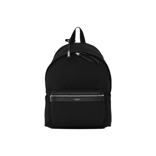 SAINT LAURENT Холст Жаккард Рюкзак Мужской Черный