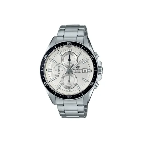 CASIO EDIFICE Кварцевый механизм нержавеющая сталь ремешок мужские часы серебристый циферблат