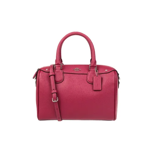 COACH Bennett Кожа Бостон Сумка Сумка Сумка через плечо Сумка через плечо Мини Женская Красная