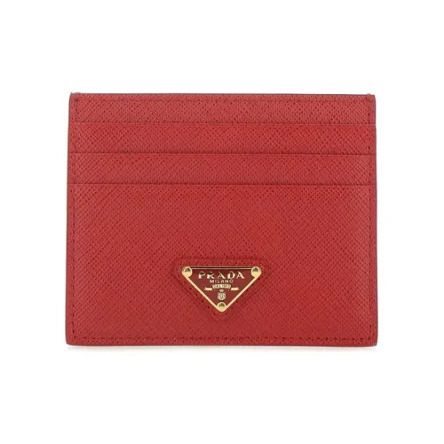 PRADA Кожа Кошелек Женские Красный