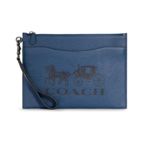 COACH Beckett Коровья кожа Тонкий клатч Средний Мужской Королевский синий