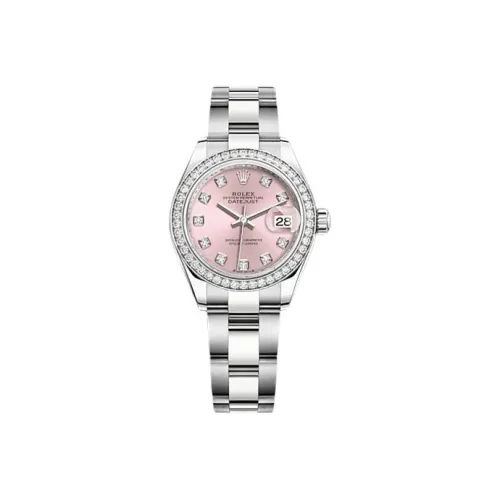 ROLEX Автоматический Механический Movement Женские Women's Apparel Log Series Часы 28 мм Розовые