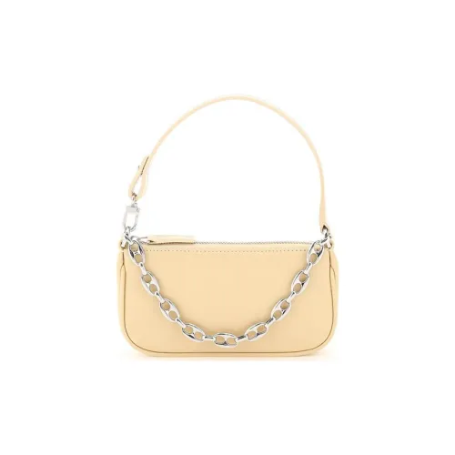 By Far Mini Rachel Кожа Сумка Сумка через плечо Женская Бежевая