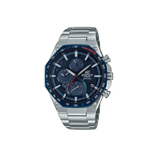 CASIO EDIFICE EQB 1100XYD Коллекция Кварцевый механизм Часы Мужские Синий циферблат