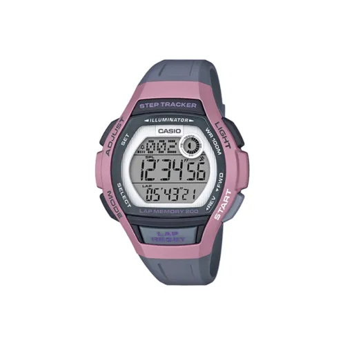 CASIO Standard Collection Кварцевый механизм Смольный ремешок Часы Женские Серебристый циферблат LWS 2000H 4A