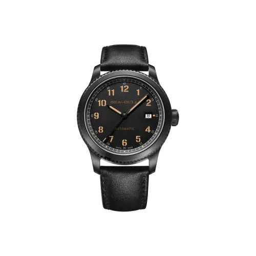 Sea Gull Автоматический Механический Часы Frontier Мужские 41мм*41мм*41мм Черные
