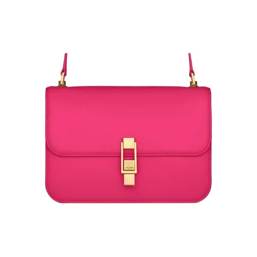 SAINT LAURENT Le Carre Кожа Сумка через плечо Женская Розовая