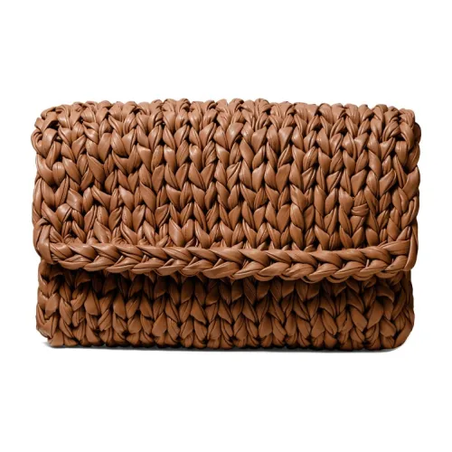 MICHAEL KORS Carly Кожа Клатч Женские Коричневый