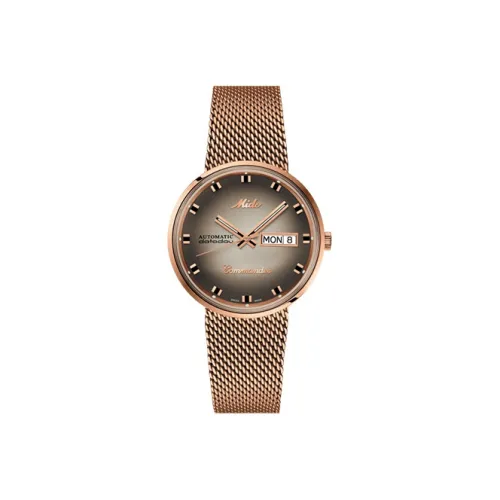 MIDO Commander Collection Автоматический механический механизм Мужские часы Часы 37 мм Кофейный циферблат часов