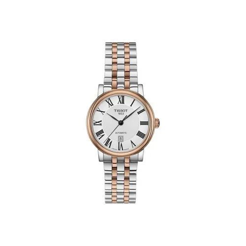 Tissot Автоматический Механический Movement Женские Carson Elite Series Часы 30MM Белые