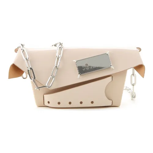 Maison Margiela Кожа Коробка Сумка Пельменная Сумка Сумка через плечо Женская Телесного цвета