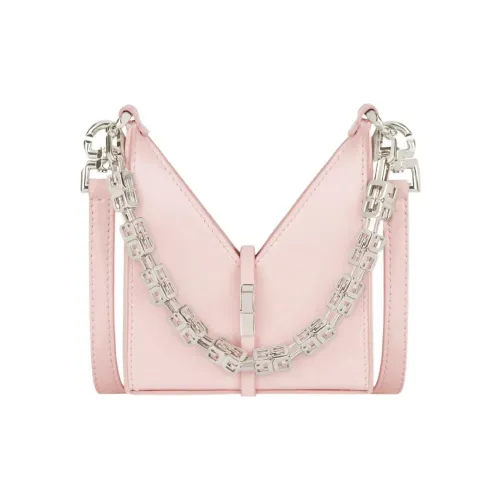 Givenchy Металлик Коровья кожа Сумка через плечо Экстра мини Женская Светло-розовая