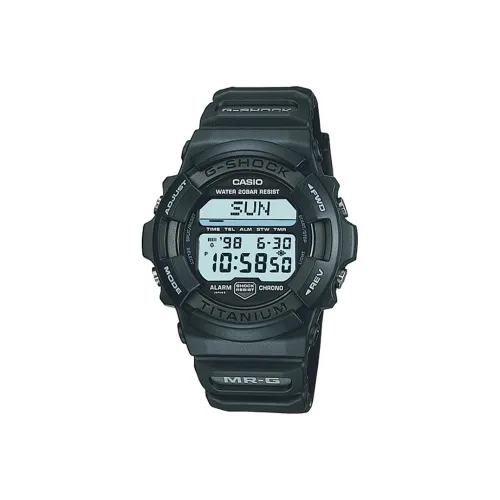 CASIO MR G Series Электронные Часы Механизм Смола Ремешок Мужские Часы Черный Циферблат