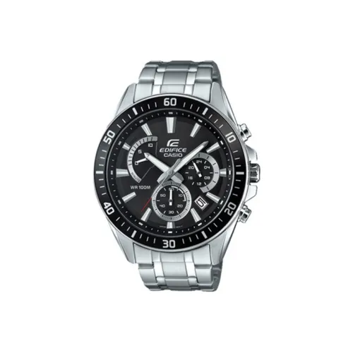 CASIO EDIFICE Кварцевый механизм нержавеющая сталь ремешок мужские часы черный циферблат