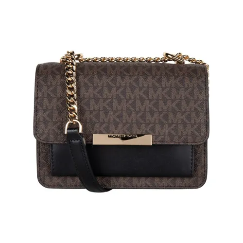 MICHAEL KORS Нефритовый с коровьей кожей и ПВХ Сумка через плечо Маленькая Женская Черная