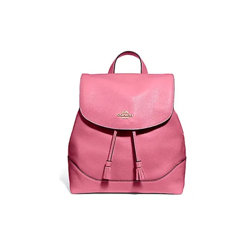 COACH ELLE Кожа Рюкзак Средний Женские Erasers Розовый
