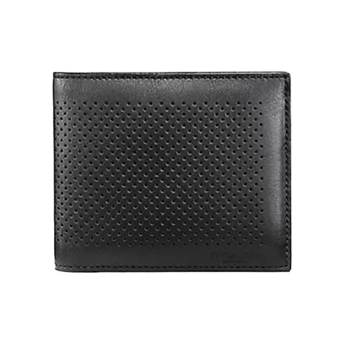 COACH Компактный клатч из телячьей кожи кошелек мужской черный