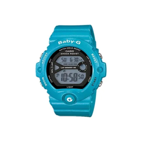 CASIO Малыш G Коллекция Кварцевый механизм Смольный ремешок Часы Женские Черный циферблат